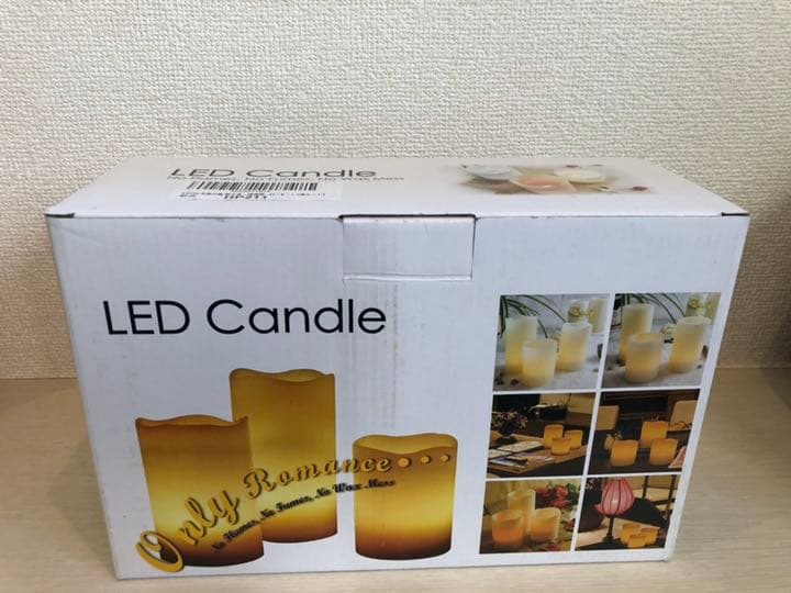 【美品/本物の蝋使用/全品電池付】LEDキャンドルライト（3個）×5セット
