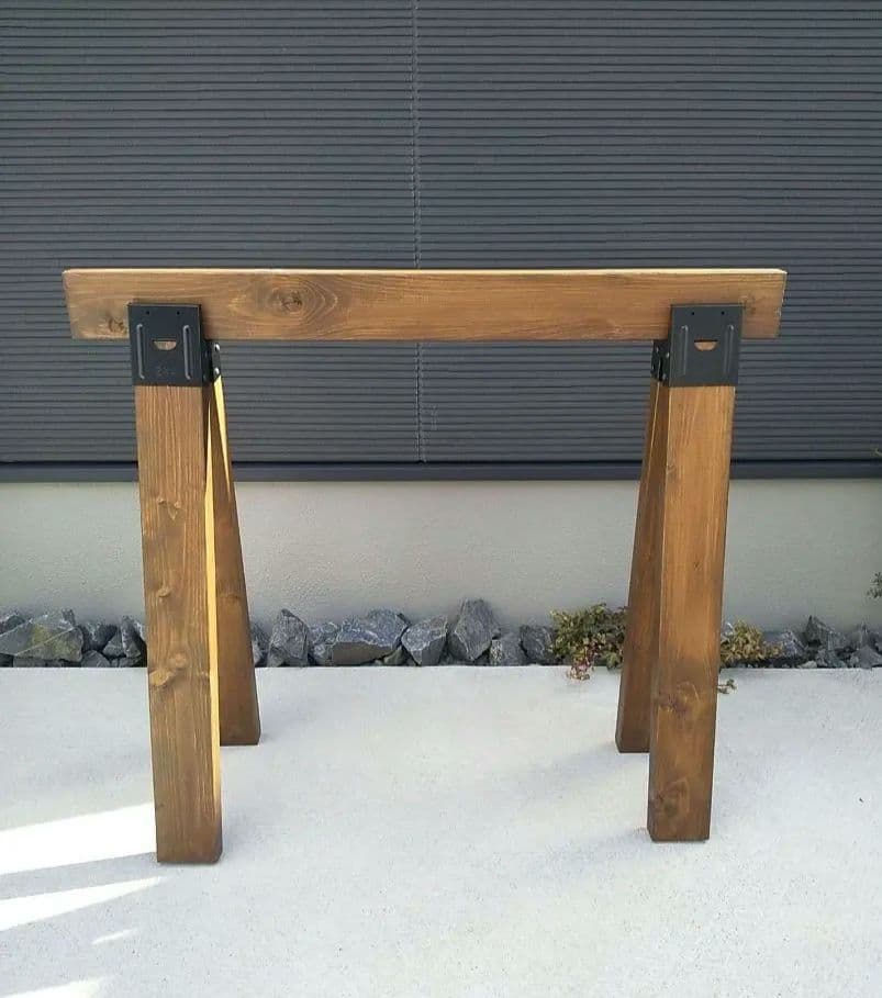 新品 ソーホースブラケット バリケード アウトドア DIY お庭 おしゃれ 駐車