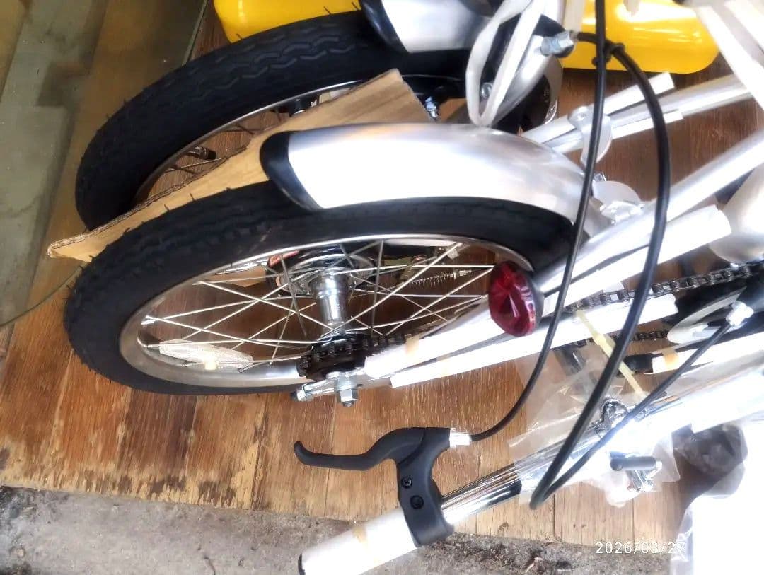 折りたたみ自転車 ホワイト