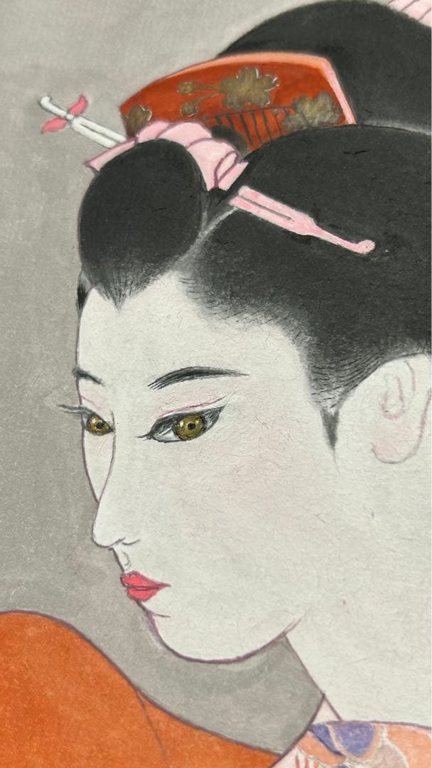 雪峰　日本画　美人画　舞妓　水彩画　美術　芸術