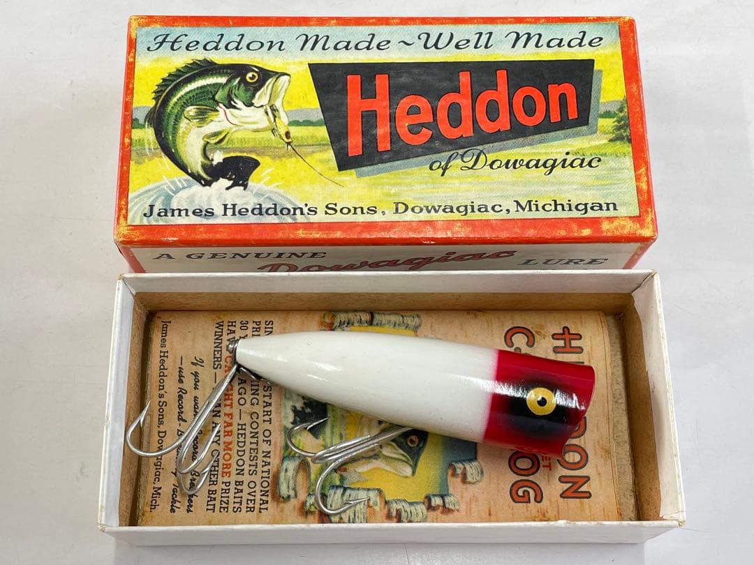 50年代 HEDDON CHUGGER SPOOK 金目 RH NIB