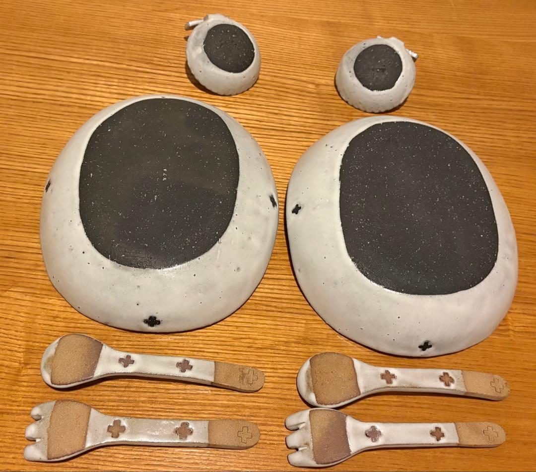 ユズキカケラ yuzukikakera オーバル 長皿 小皿 カトラリーセット
