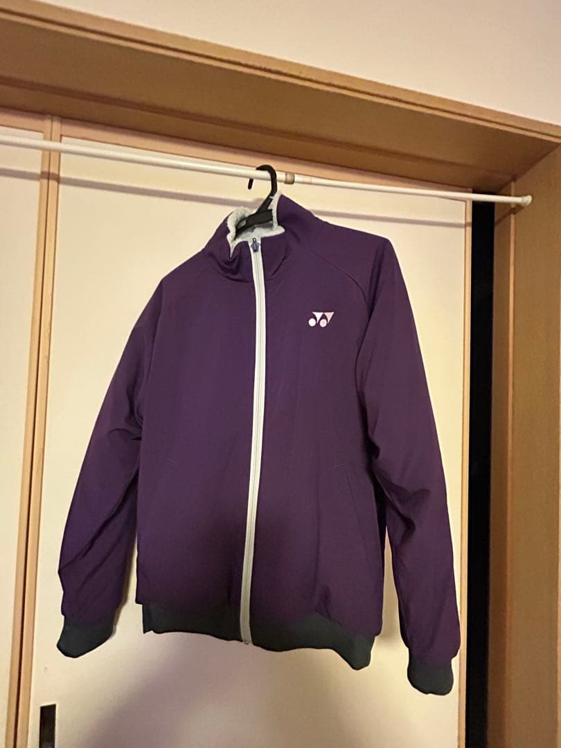 [リバーシブル] ヨネックス 紫色ボアジャケットsizeS