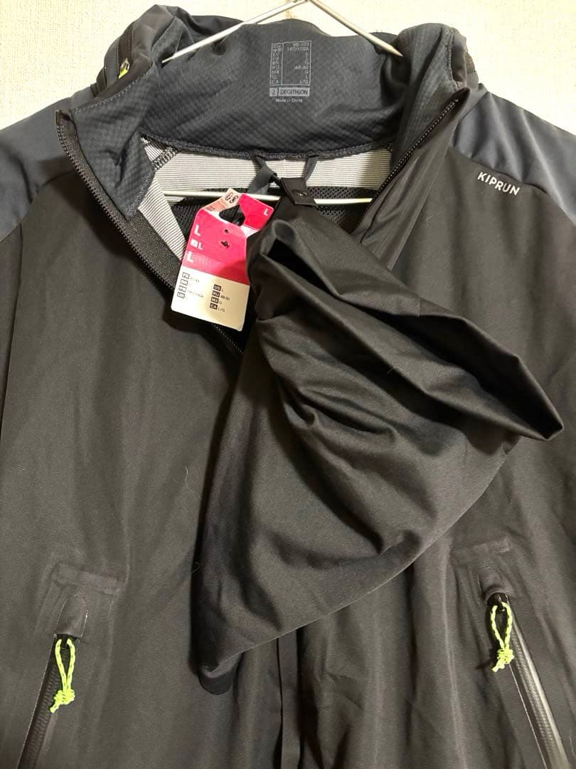 新品 KIPRUN キプラン 長袖 WARMナイロンジャケット 防水 L