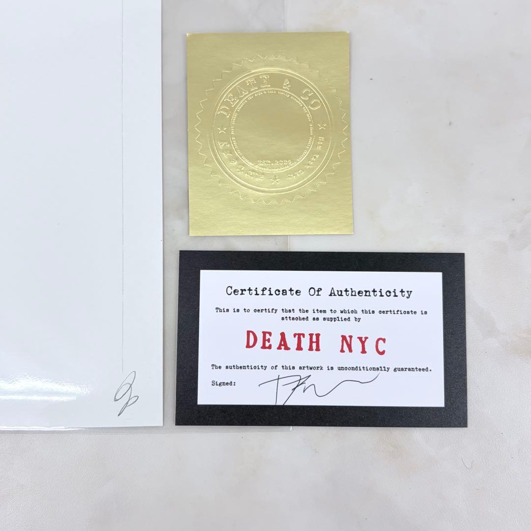 DEATH NYC 草間彌生 バナナ 現代アート 直筆サイン