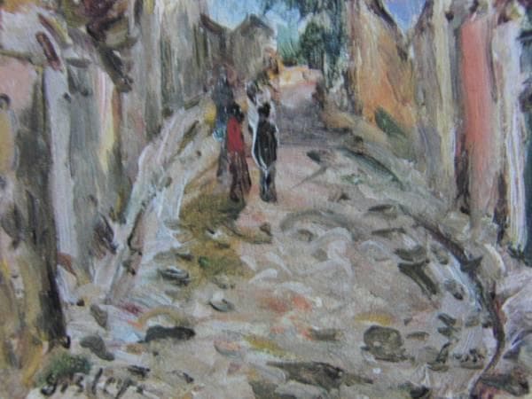 Alfred Sisley、ソール通り、希少画集画、新品高級額、額装付、状態良好