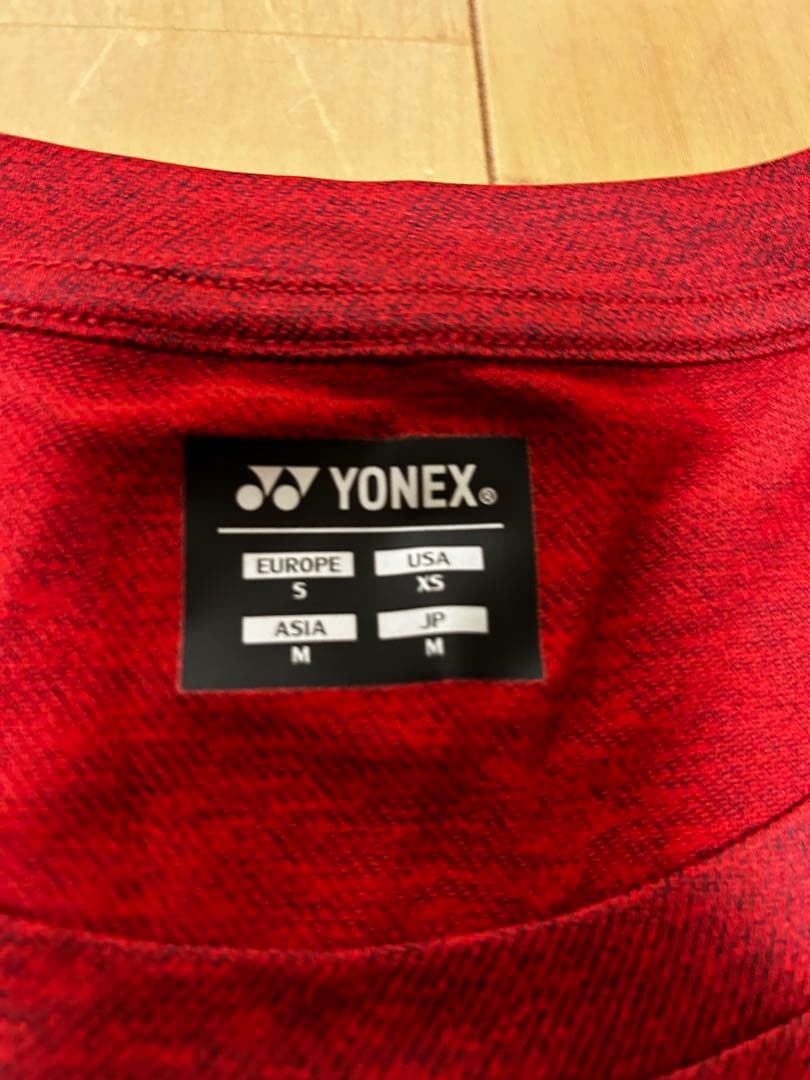 YONEX バドミントンシャツ M 赤 日本代表