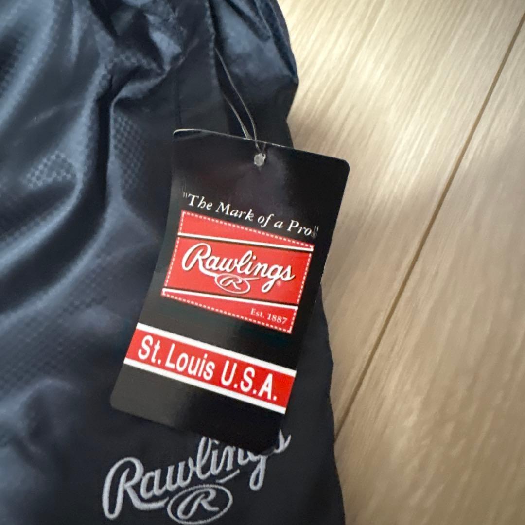 新品　Rawlingsブラック ウィンドブレーカーパンツ