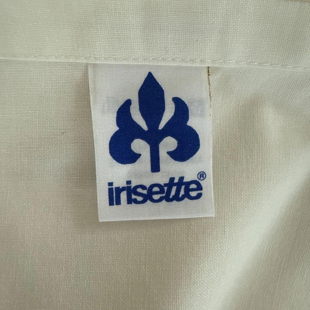 irisette テーブルクロス 大判　シルバーベージュ刺繍入り