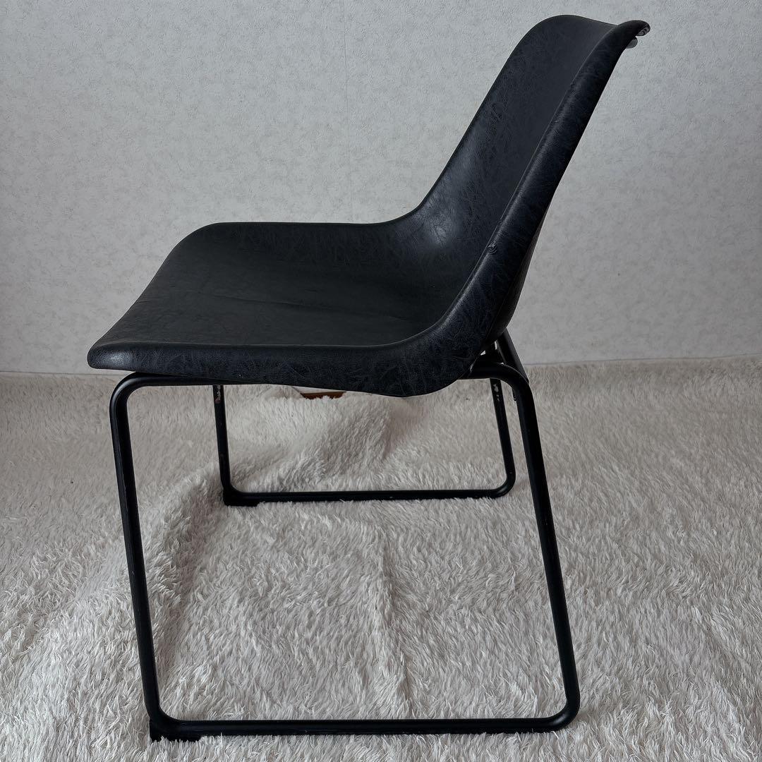 難有】関家具 ノットアンティークス ログチェア クラッシュゲート ブラック
