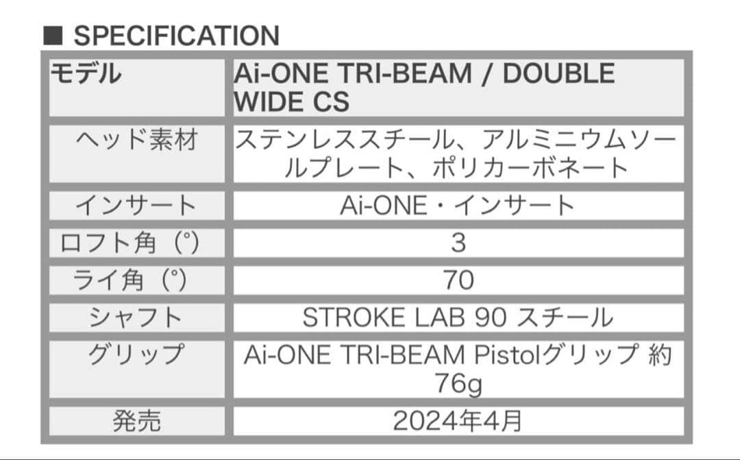 【最終値下げ】AI-ONE TRI-BEAM ダブルワイドCS逆テーパーグリップ
