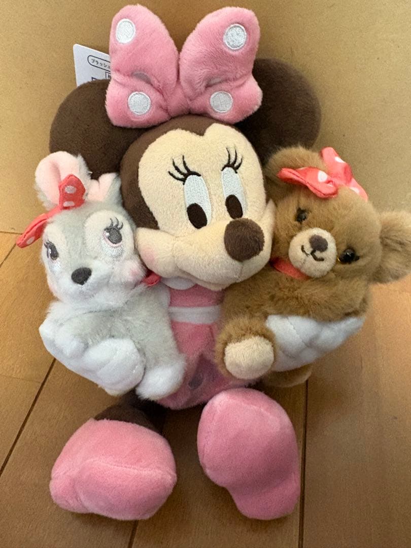 ディズニーストア　ミニー　ユニベア　ぬいぐるみキーホルダー