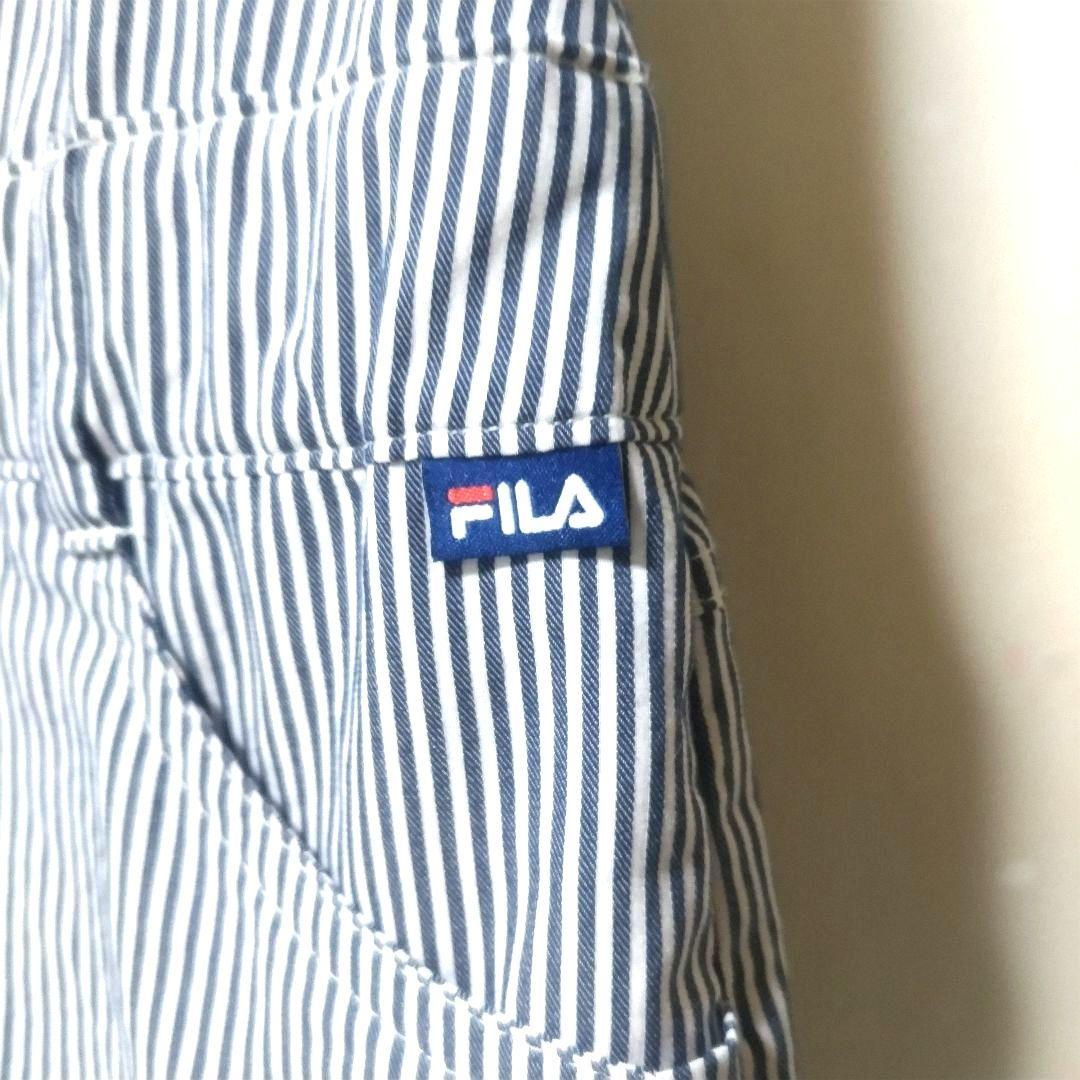 FILA GOLF フィラゴルフ　ウェア　シャツワンピース　ストライプロゴ LL