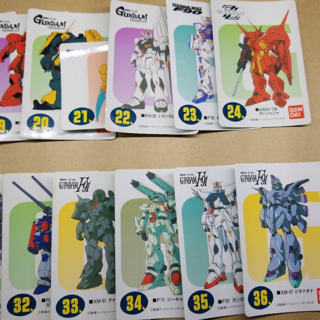 ガンダムクイズステッカー　1期 1-36 全36種　36枚セット