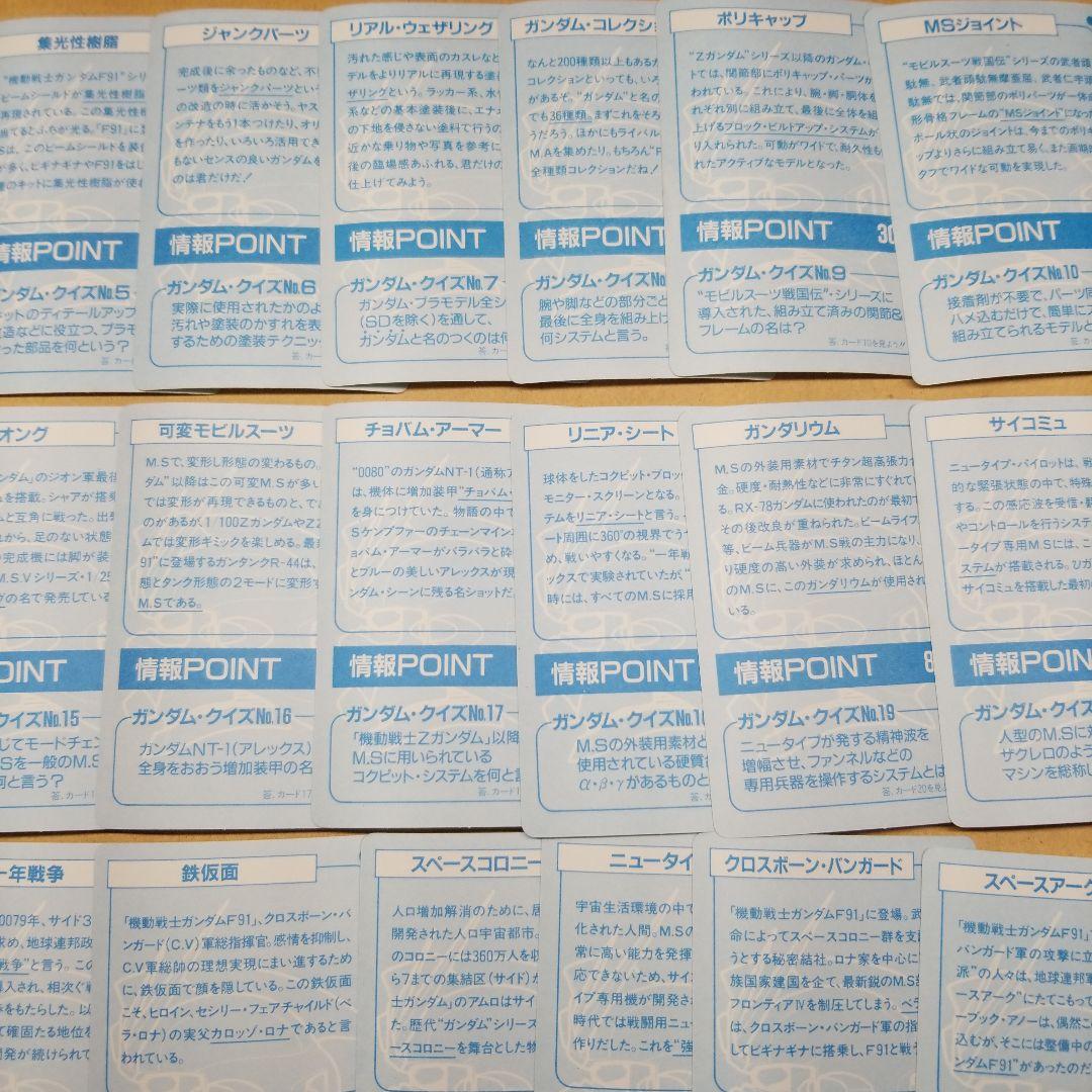ガンダムクイズステッカー　1期 1-36 全36種　36枚セット