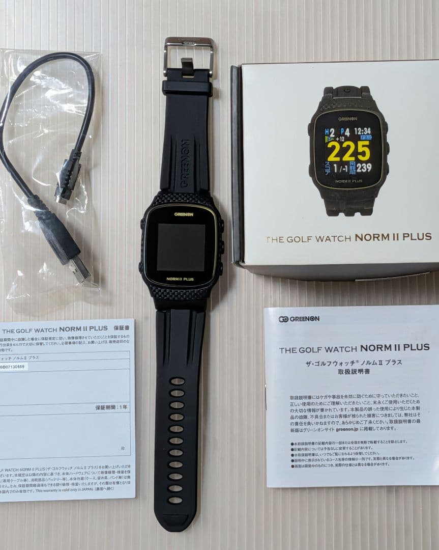 グリーンオン　ノルム2プラス　ゴルフGPSウォッチ　G020
