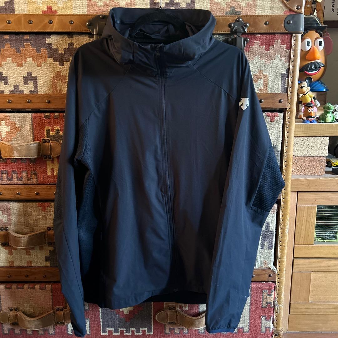 DESCENTE デサント フード付きジャケット ネイビー サイズO