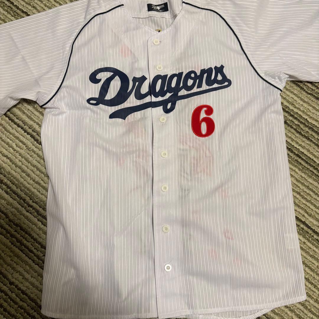 中日ドラゴンズ　井端弘和選手　背番号6 刺繍ユニフォーム　サイズFREE