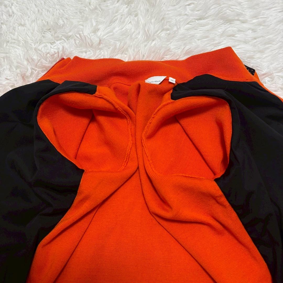 ◎極美品 テーラーメイド ゴルフウェア メンズ ジップアップ ニット オレンジM