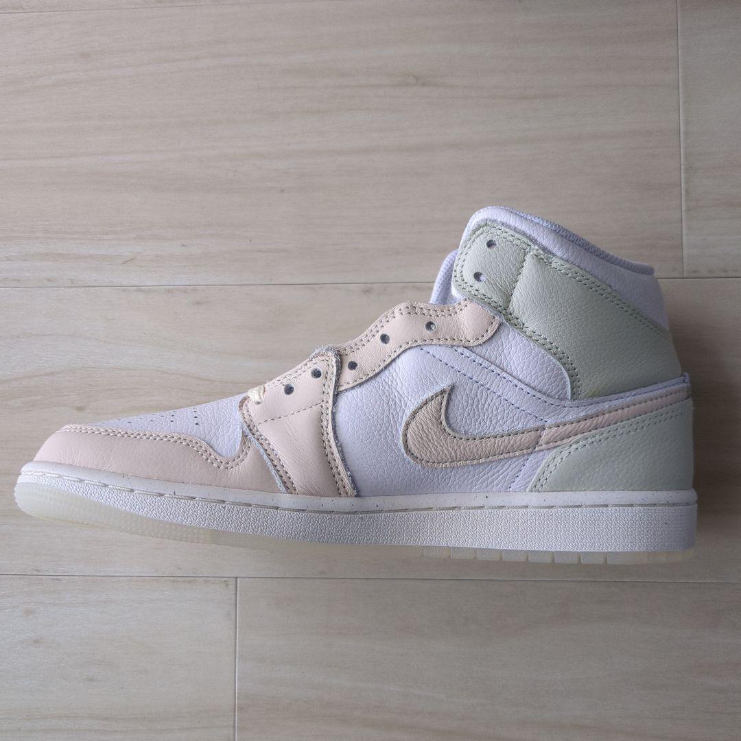 Air Jordan 1 Mid Se ホワイト/ベージュ