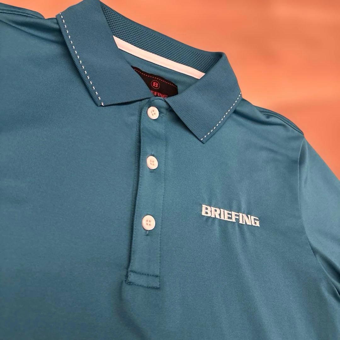 BRIEFING ブリーフィング　ゴルフ　半袖ポロシャツ　グリーン　Sサイズ
