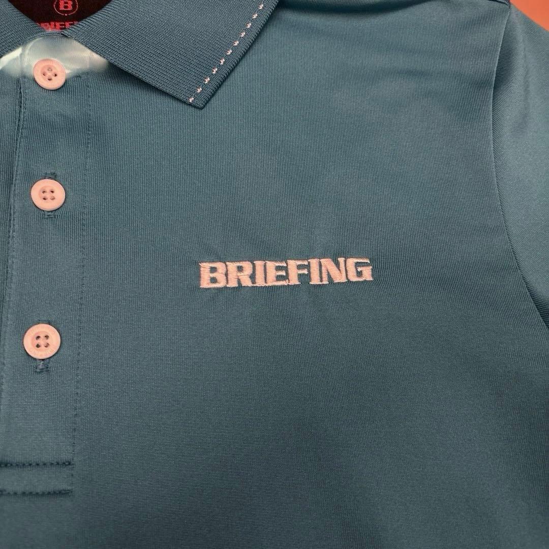 BRIEFING ブリーフィング　ゴルフ　半袖ポロシャツ　グリーン　Sサイズ