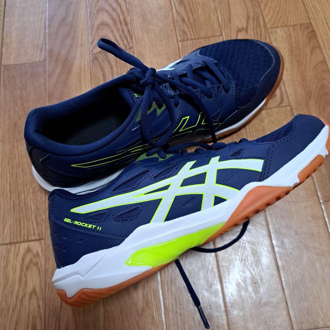 ASICS GEL-ROCKET 11 ネイビー/ライム バレーボールシューズ