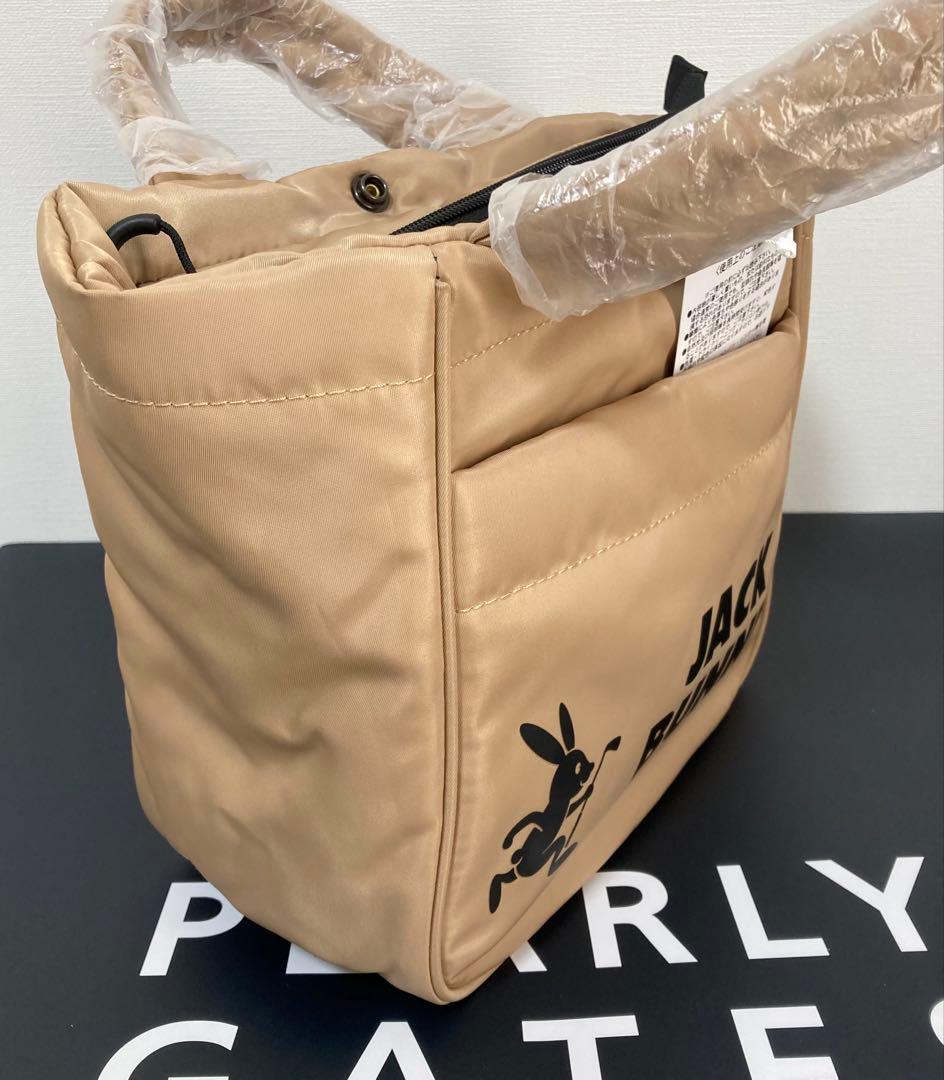 新品 パーリーゲイツ ジャックバニー カートバッグ ベージュ 男女兼用モデル