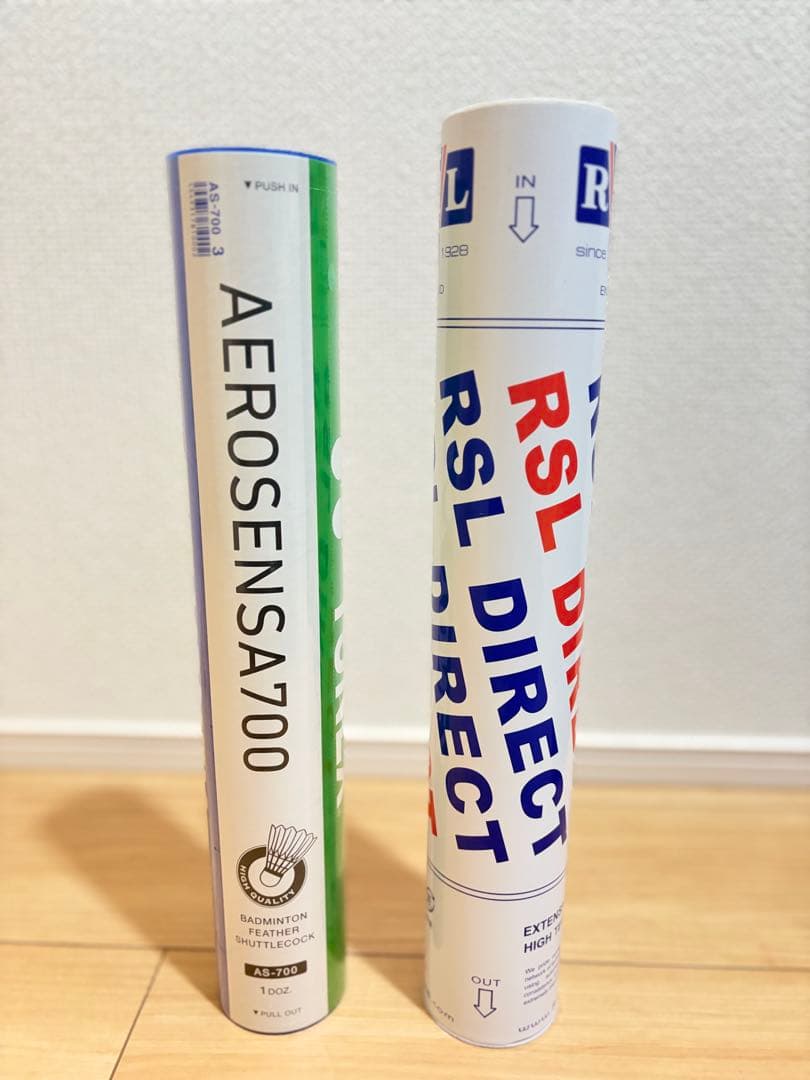 RSL DIRECT 7球 & YONEX AEROSENSA700 １３球