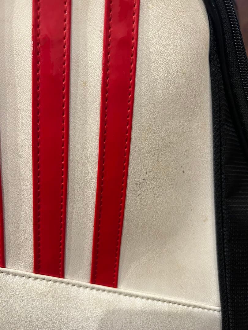 adidas キャディバッグ 黒 赤 白