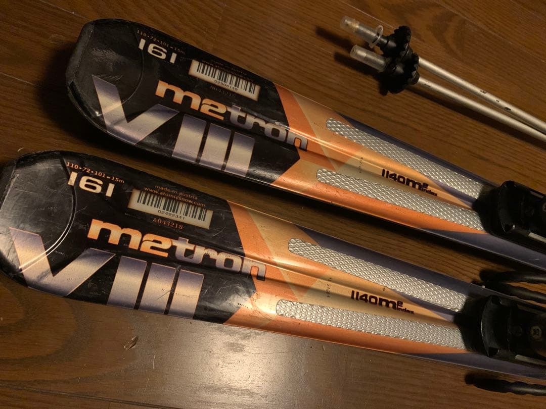 スキー ATOMIC m2tron 161 + LEKI DEMO CARBON PRO