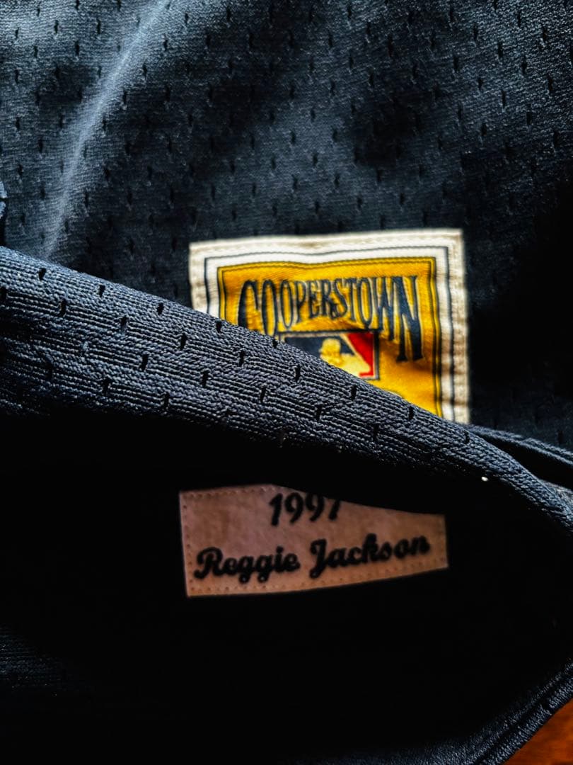 ウェア Mens mitchell ness reggie jacksonavy