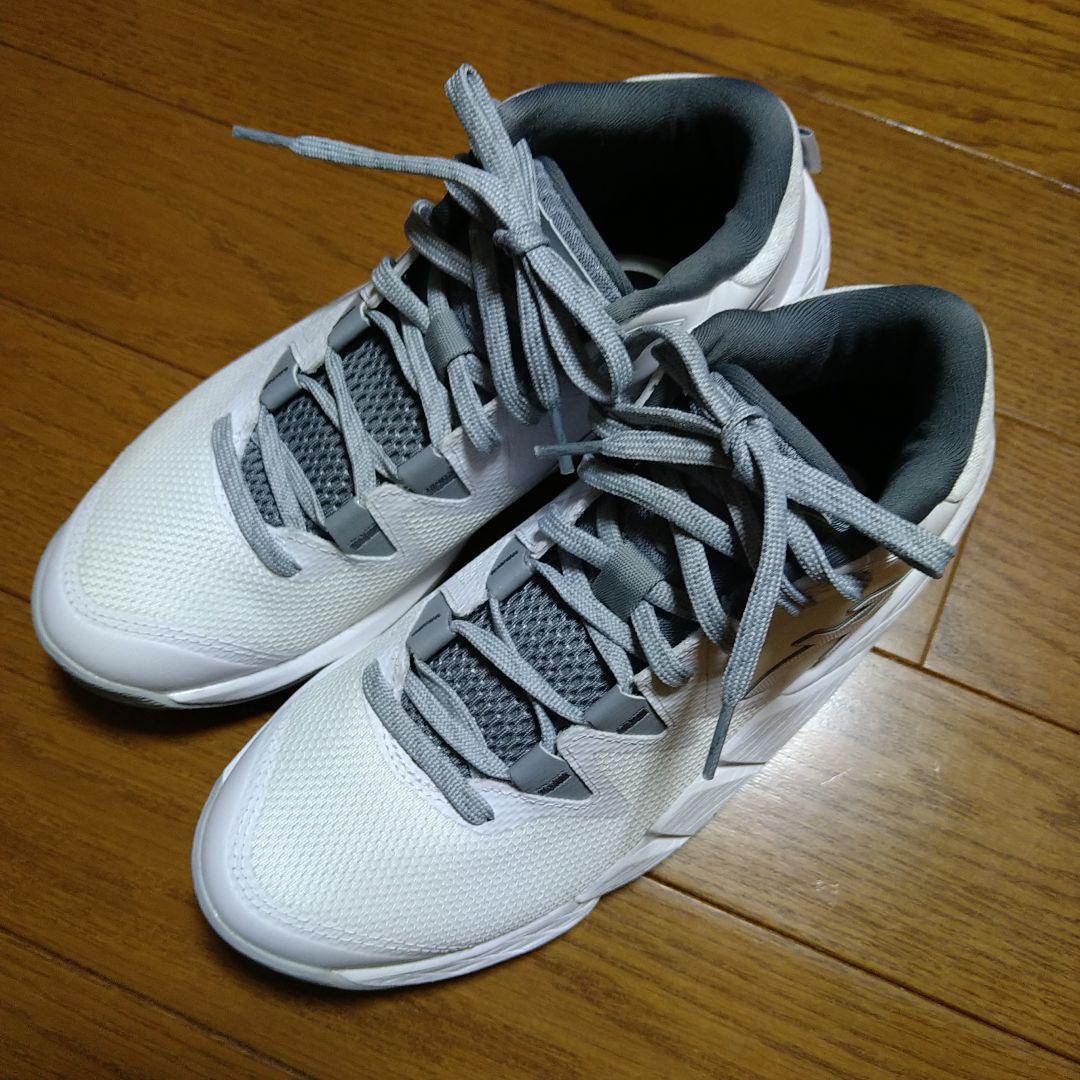 ASICS バッシュ 24.5cm ホワイト グレー UNPRE ARS 2