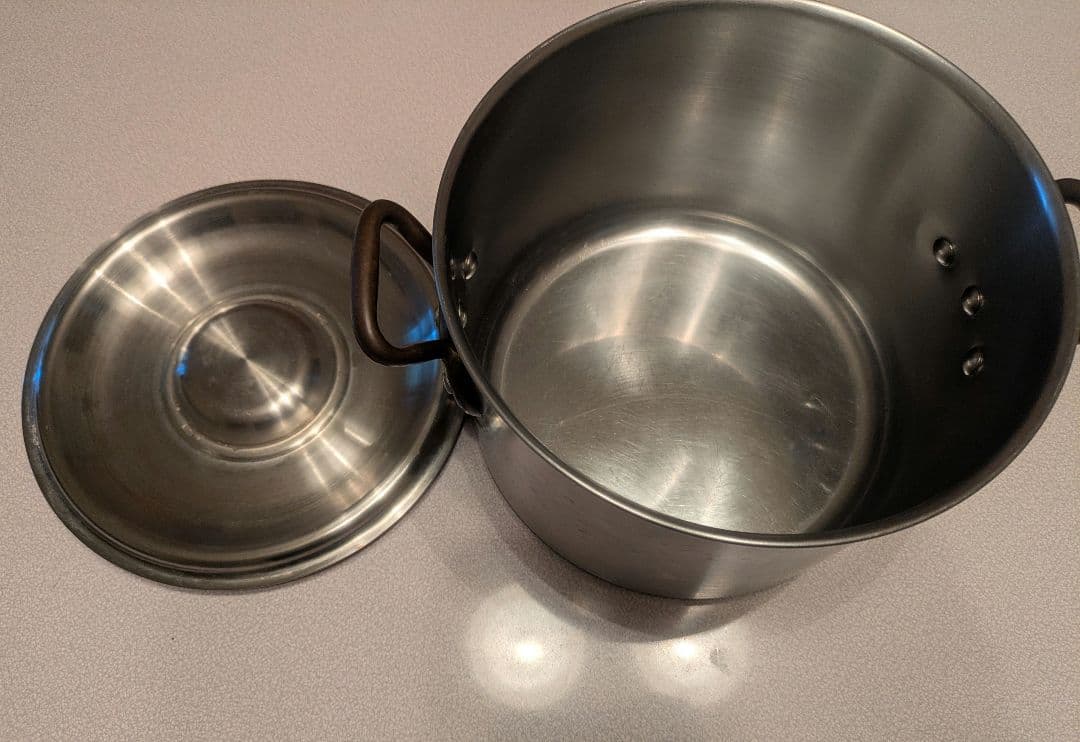 スーパーデンジ 21cm 半寸胴鍋 SUS444 IH可