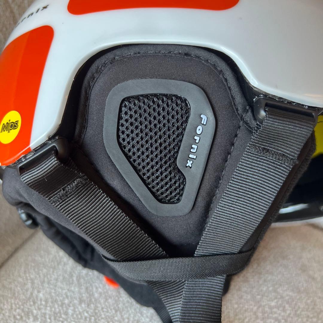 POC FORNIX ヘルメット XL/XXL MIPS RECCO 白オレンジ