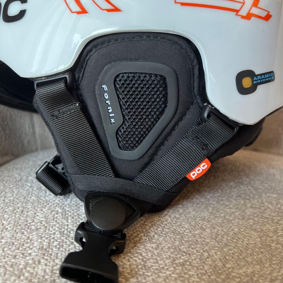 POC FORNIX ヘルメット XL/XXL MIPS RECCO 白オレンジ