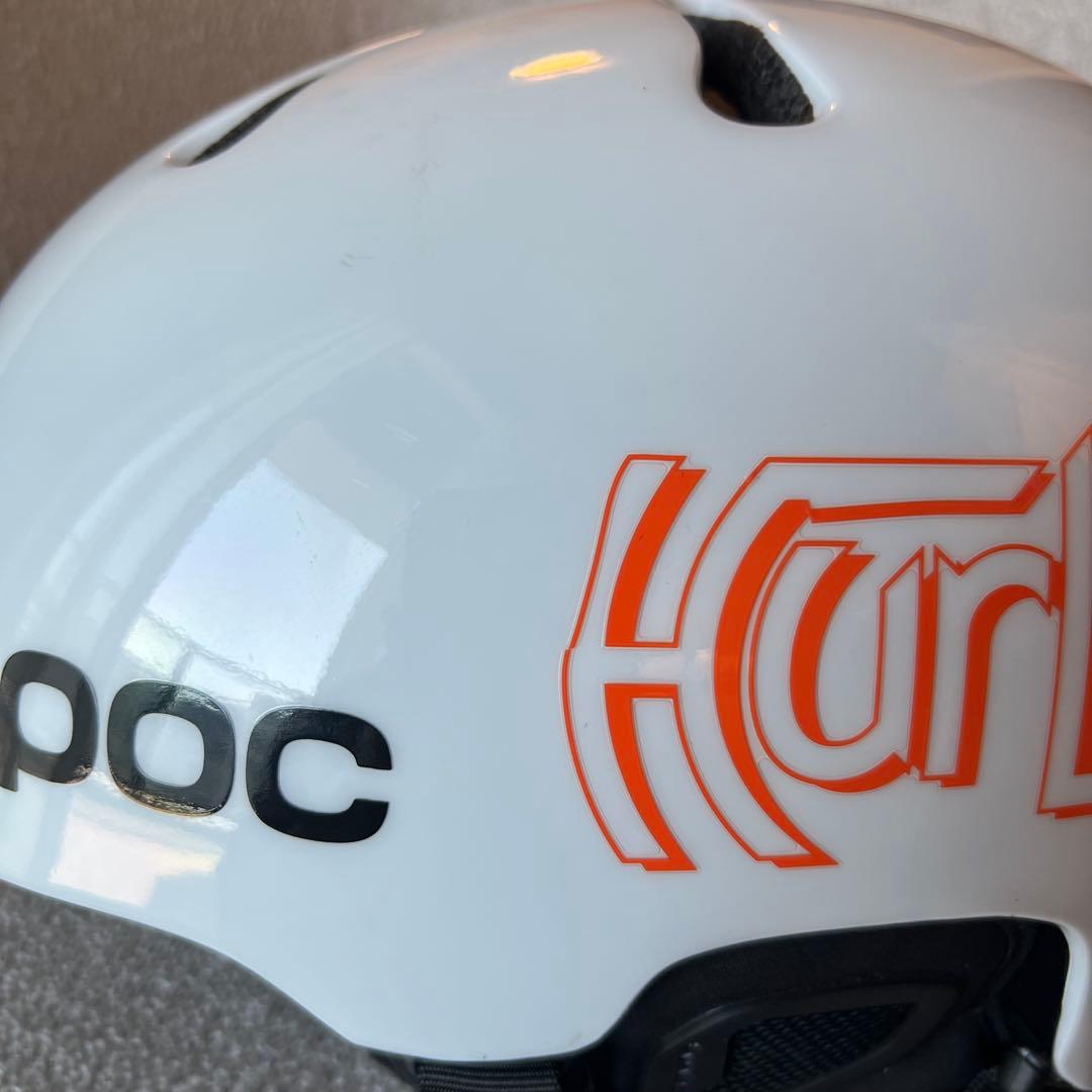 POC FORNIX ヘルメット XL/XXL MIPS RECCO 白オレンジ