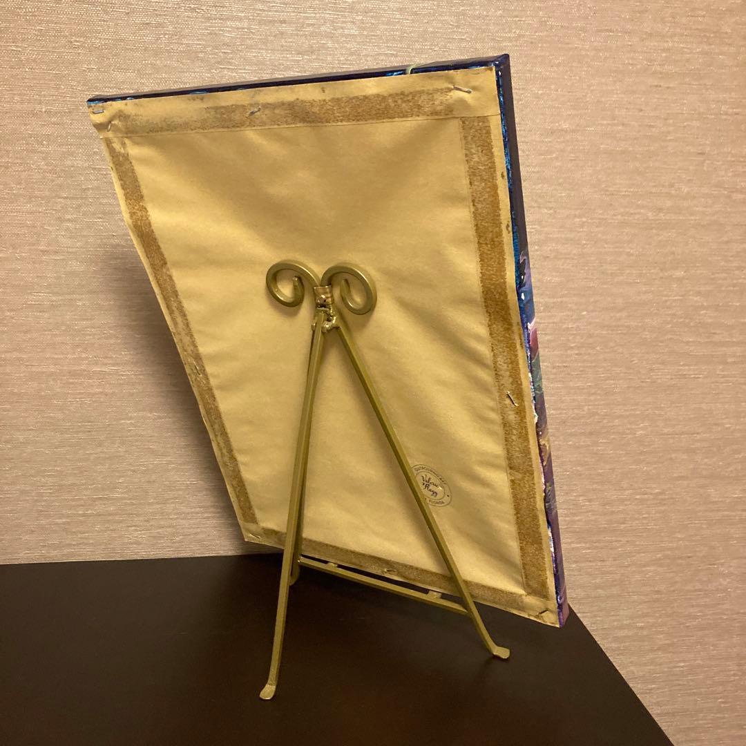 送料込み アクリルペイントアート 原画 ラメ カラフル