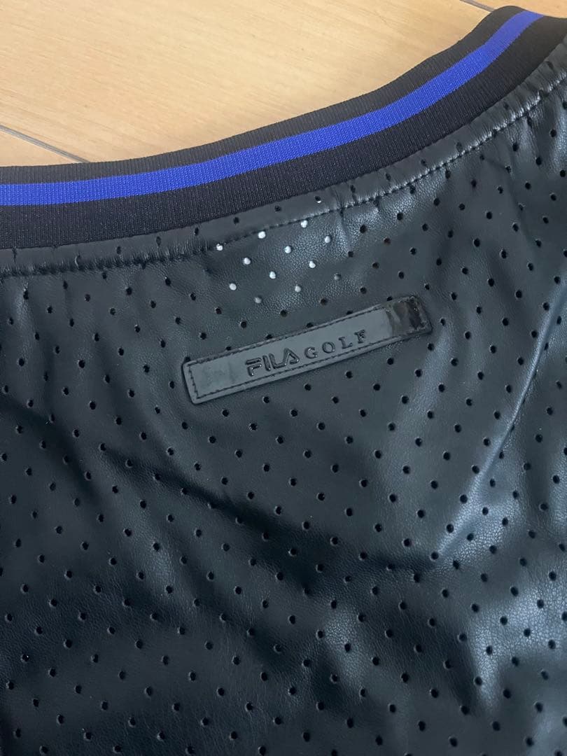 FILA ゴルフ　2点セット　M レザー　ジャケット　ベスト