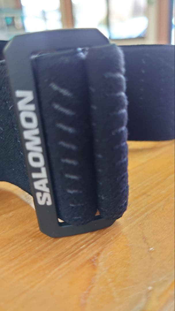 ＊試着のみサロモン　スノーゴーグル 青紫色ミラーメンズ＆レディス