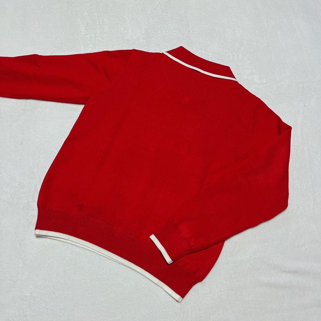 新品　マルボン　malbon　ゴルフ　裏地付ニット　レッド　M　レディース