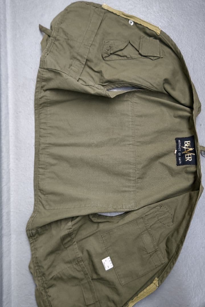 BEAVER／SMITH フライフィッシングベスト オリーブ【M】ヴィンテージ