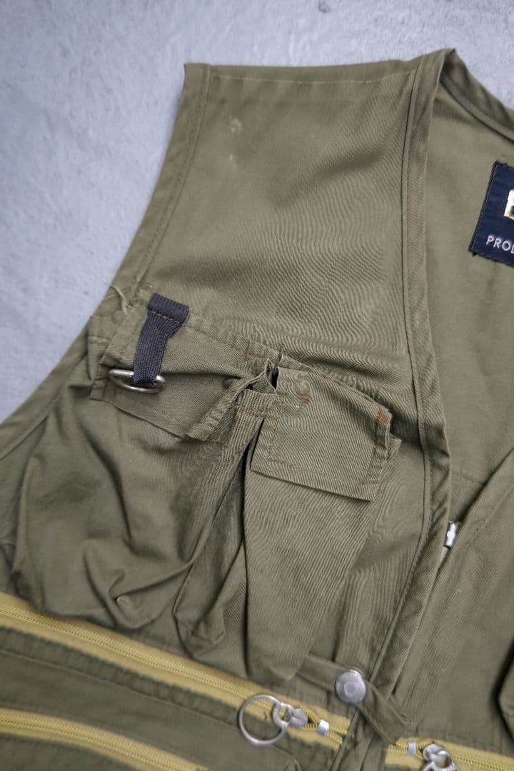 BEAVER／SMITH フライフィッシングベスト オリーブ【M】ヴィンテージ