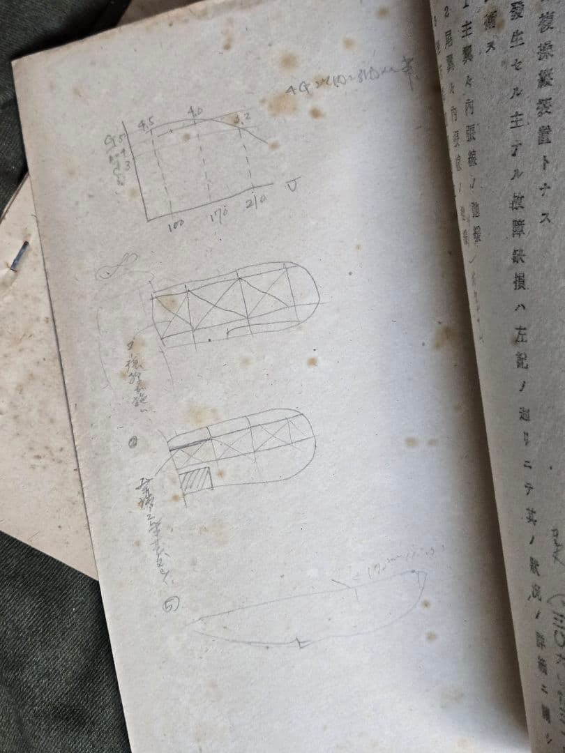 実物　横須賀海軍航空隊　「秘」95式水上偵察機資料他2冊 昭和14年