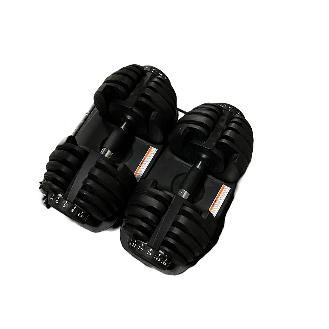 【良品】②可変ダンベル 24kg ダイヤル式 自宅トレ トレーニング ダイエット