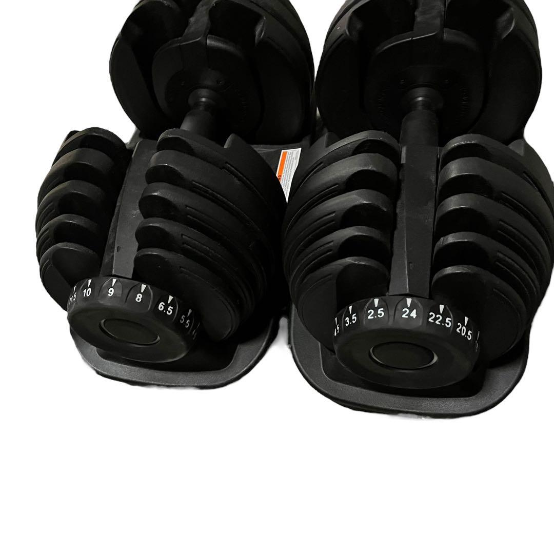 【良品】②可変ダンベル 24kg ダイヤル式 自宅トレ トレーニング ダイエット