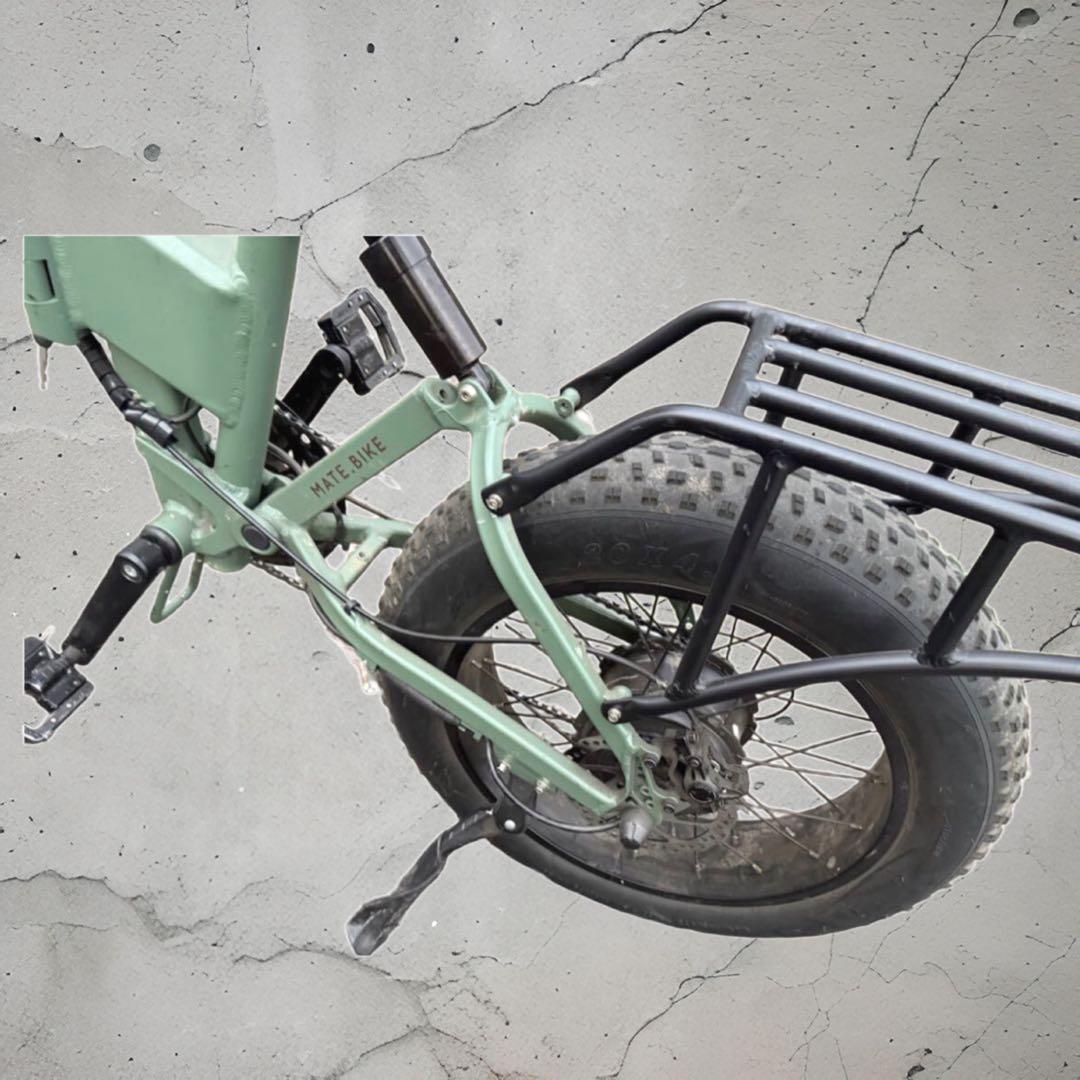 MATE X 250 メイトバイク 美品 グリーン キャリア付20インチ