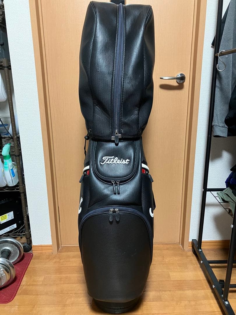 Titleist キャディバッグ 黒/白　小物セット