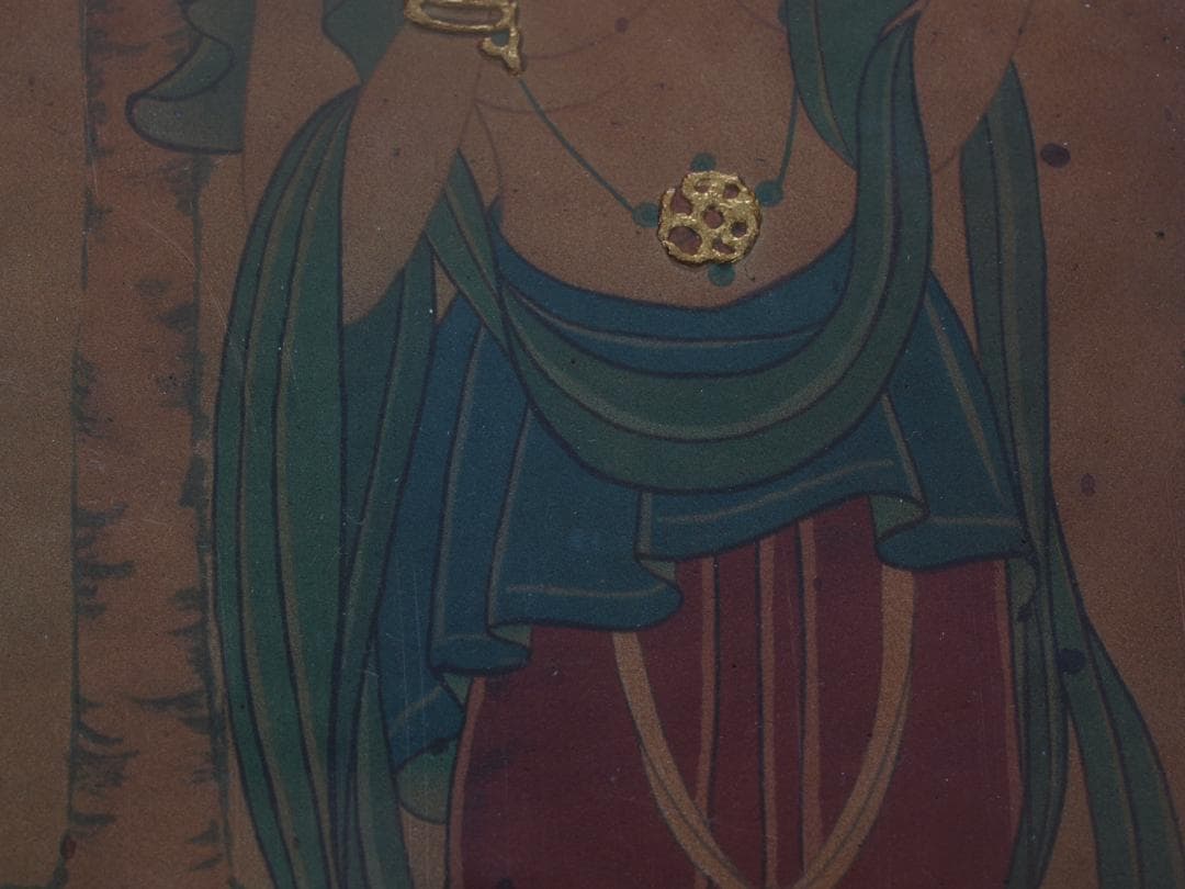 中国の壁画　戦時のもの　人物図　貴重品 古董品古美術 AK1921A7-2