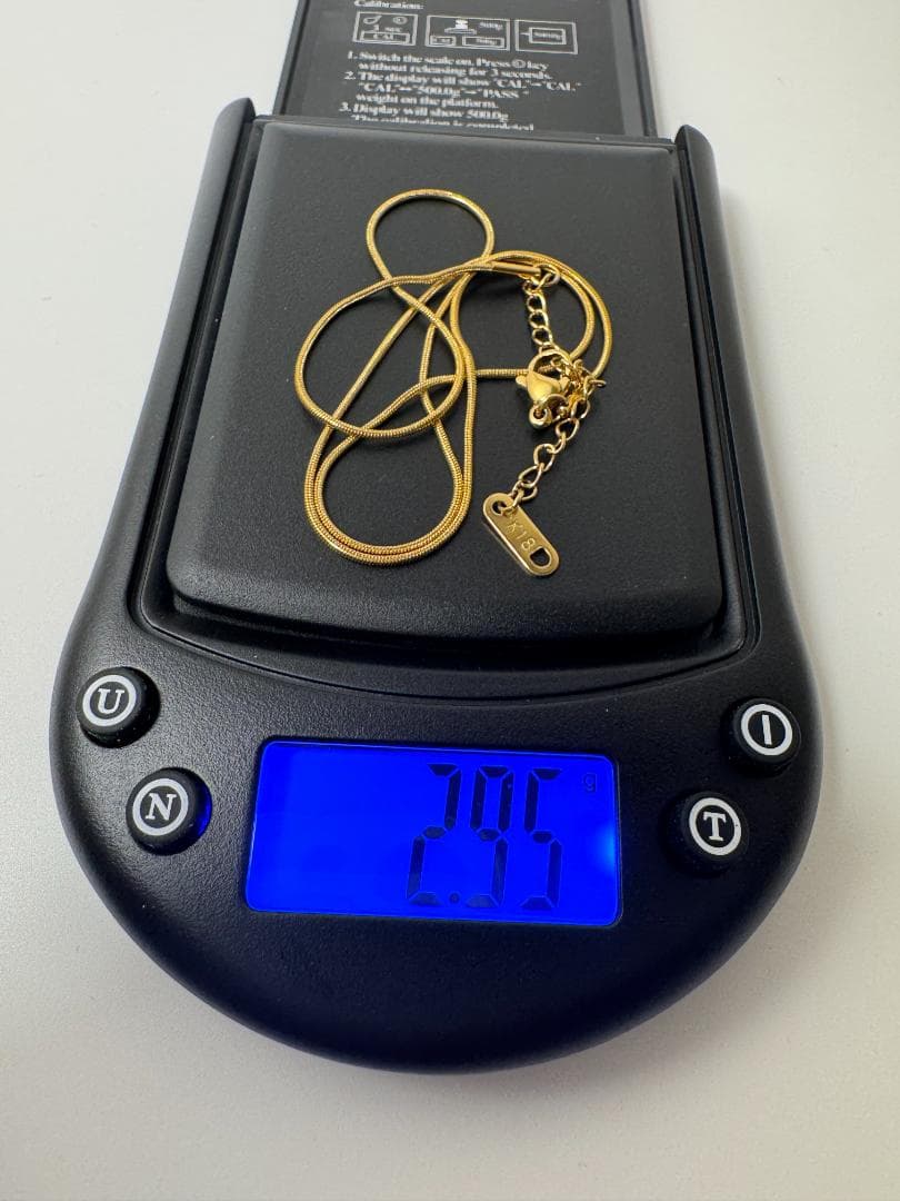 日本製K18ゴールド チェーンネックレス 2.95g